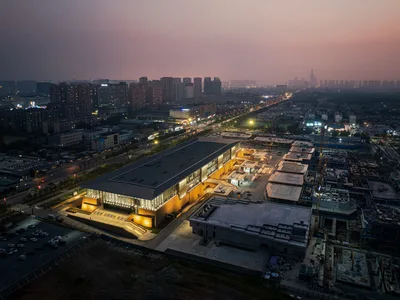 Музей культуры и искусства Шэньси — 18 site aerial night
