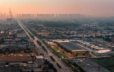 Музей культуры и искусства Шэньси — 17 site aerial dusk